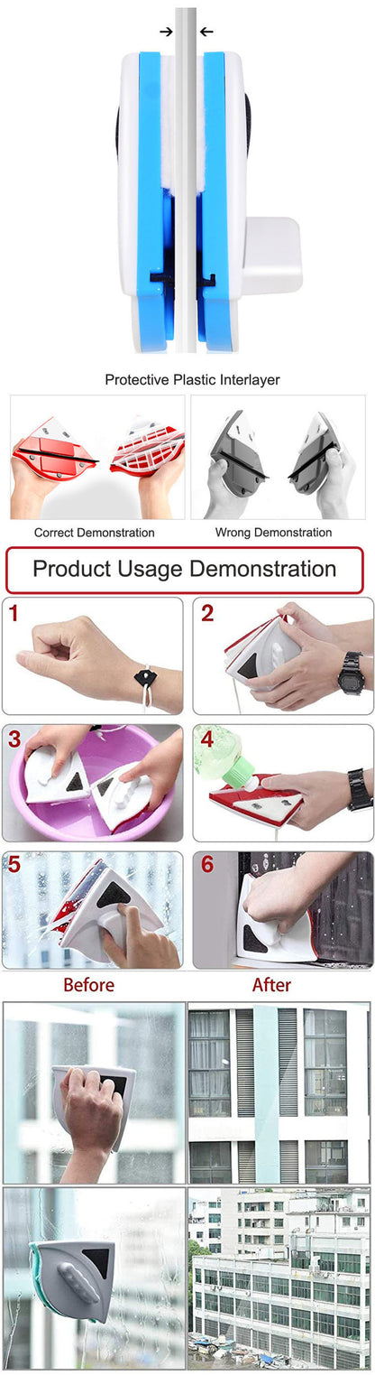 Double-Layer Strong Magnetic Glass Wiper