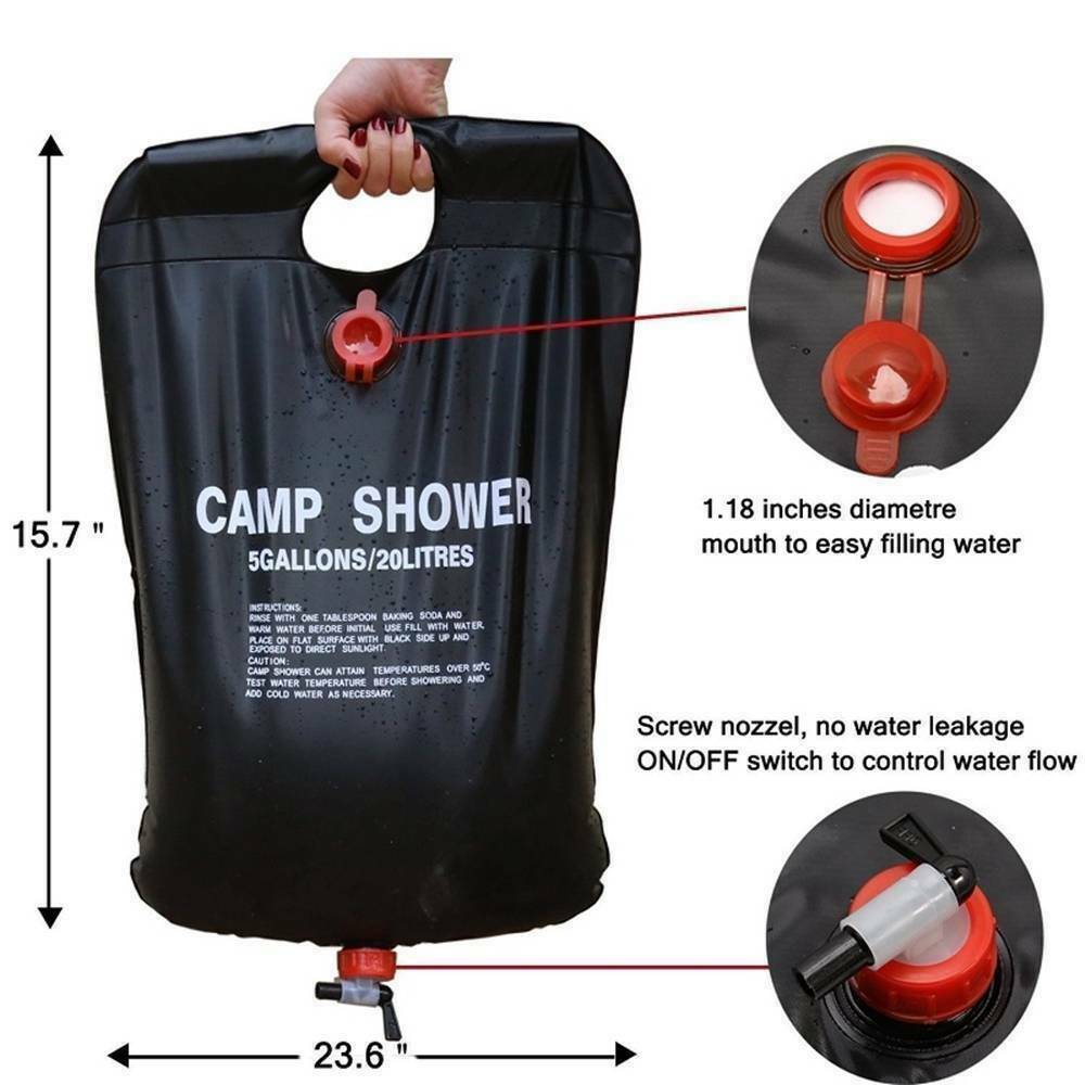 Portable Solar Camping Shower Bag