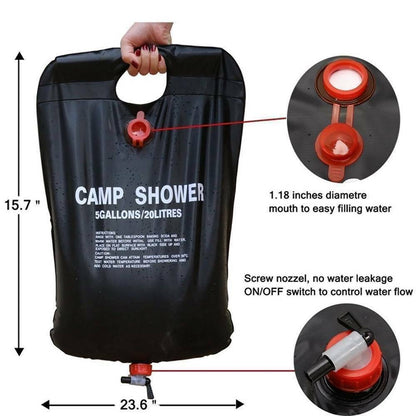 Portable Solar Camping Shower Bag