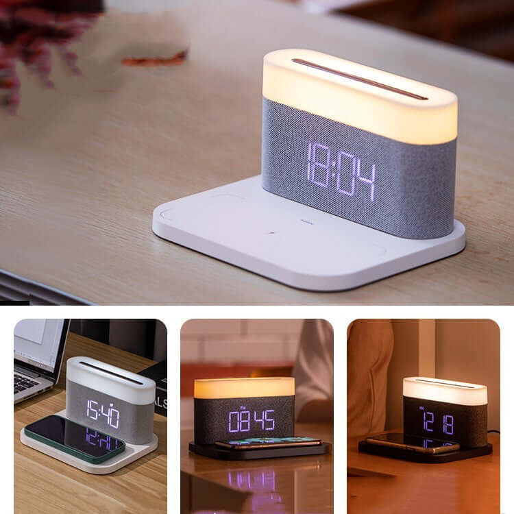 Smart 3-In-1 LED Night Light with Phone Wireless Charger