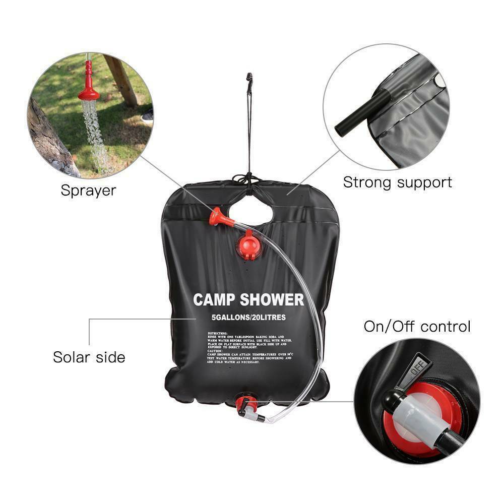 Portable Solar Camping Shower Bag